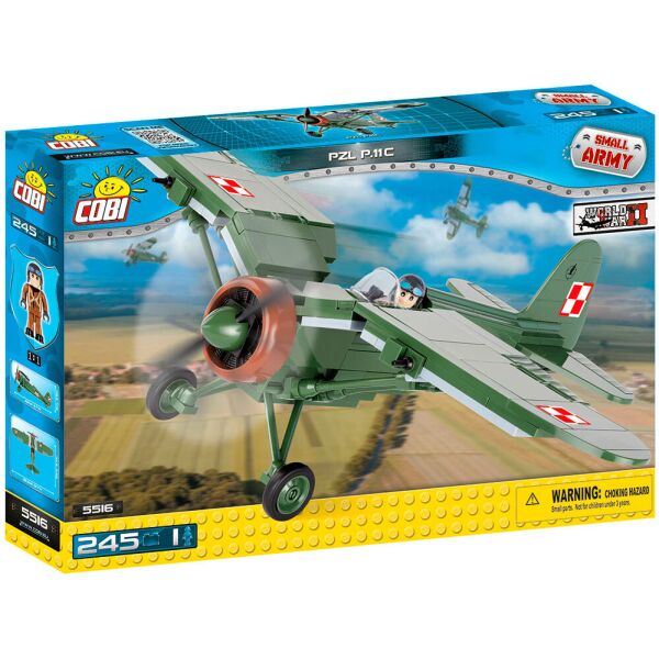 

Конструктор Самолет PZL P.11C, серия Small Army, Cobi