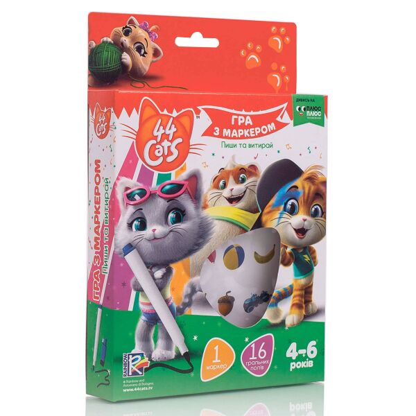 

Игра с маркером, 4-6 лет, 44 Кота (укр), Vladi Toys