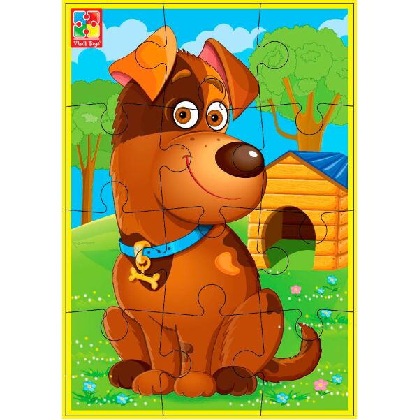 

Мягкий пазл Собачка (12 эл.), Vladi Toys