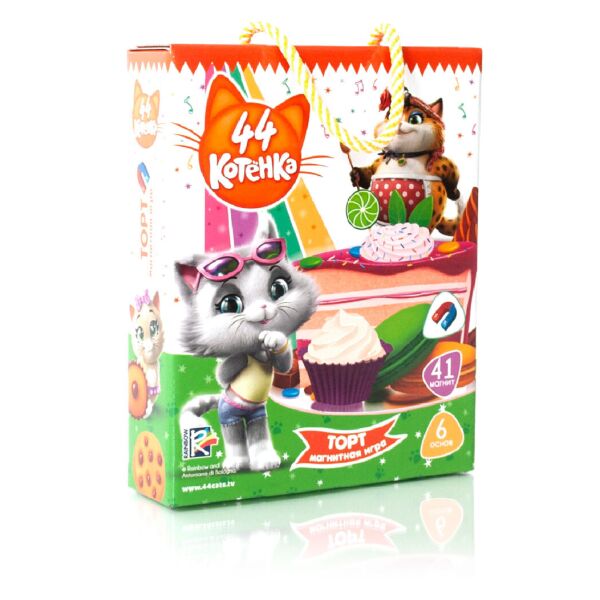 

Игра магнитная Vladi Toys ТМ Влади Тойс 44 Кота Торт (VT3004-09)