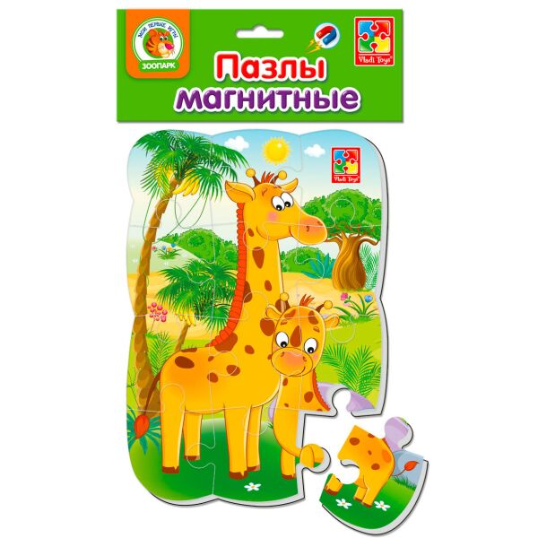 

Жирафы, магнитный пазл, Vladi Toys