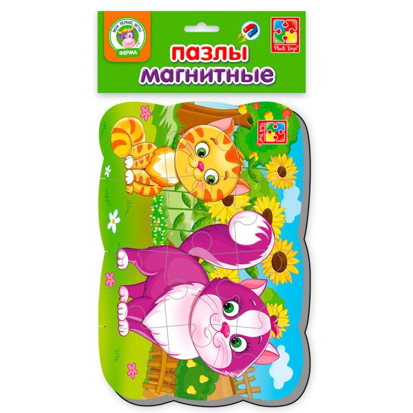 

Котики, пазл на магните, Vladi Toys