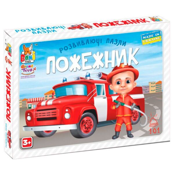 

Развивающие пазлы Boni Toys Бони Тойс "Пожарный" 6 эл. (0400)