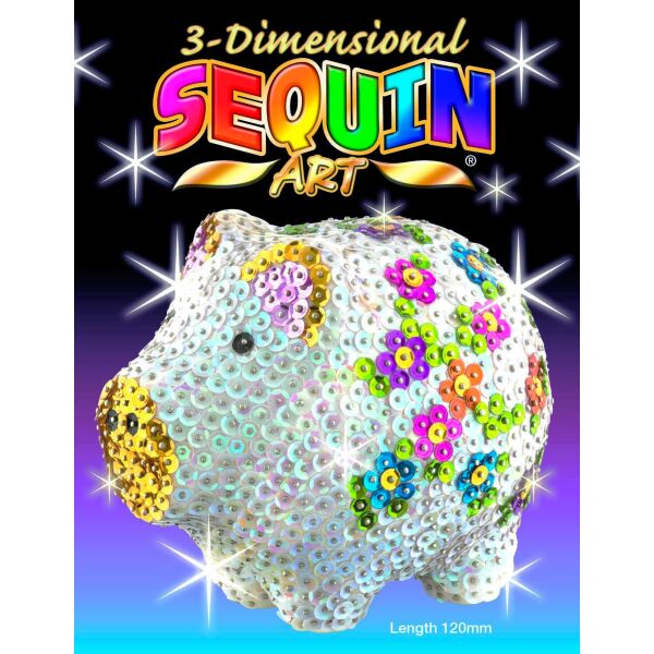 

Свинка, 3D-фигурка из пайеток, набор для творчества, Sequin Art