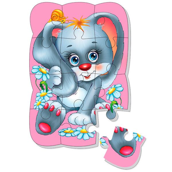 

Мягкий магнитный пазл Зайчик (русский язык), Vladi Toys