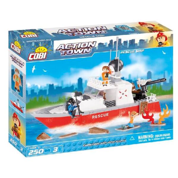

Конструктор Спасательный катер, серия Action Town, Cobi