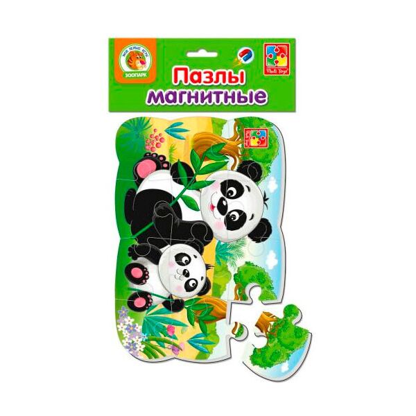 

Пандочки, магнитный пазл, Vladi Toys