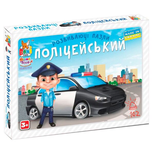 

Развивающие пазлы Boni Toys Бони Тойс "Полицейский" 6 эл. (0417)