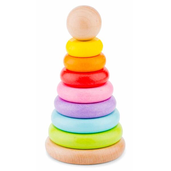 

Деревянная пирамидка New Classic Toys 11,3 × 11,3 × 20,8 см (10501)