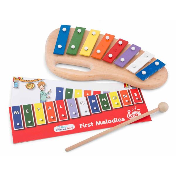 

Металлофон New Classic Toys 26 × 13,5 × 3 см с музыкальной книгой (10210)