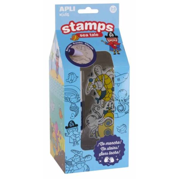 

Набор детских печатей-штампов ApliKids АплиКидс Море (16813)