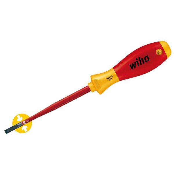 

Шлицевая отвертка SoftFinish electric slimFix SL5,5 x 125 мм WIHA 35391
