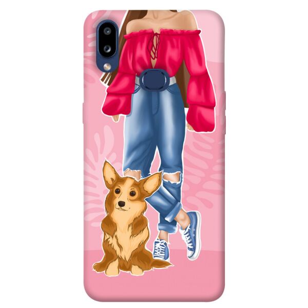 

Чехол itsPrint Girl and corgi для Samsung Galaxy M01s