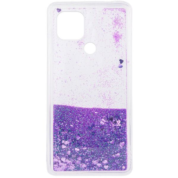 

TPU чехол Liquid hearts для Oppo A15s / A15 Фиолетовый