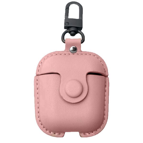 

Кожаный футляр Leather bag для наушников AirPods Розовый