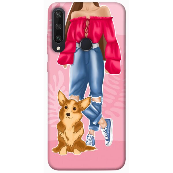

Чехол itsPrint Girl and corgi для Huawei Y6p
