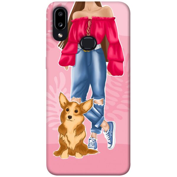 

Чехол itsPrint Girl and corgi для Samsung Galaxy A10s