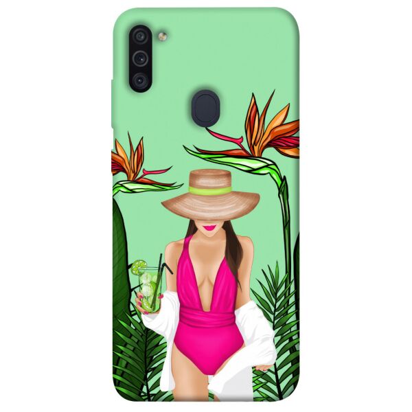 

Чехол itsPrint Tropical girl для Samsung Galaxy M11