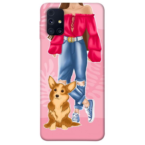 

Чехол itsPrint Girl and corgi для Samsung Galaxy M31s