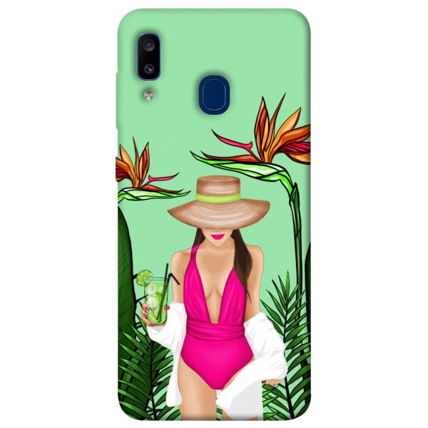 

Чехол itsPrint Tropical girl для Samsung Galaxy A20 / A30
