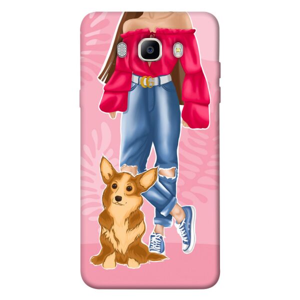 

Чехол itsPrint Girl and corgi для Samsung J510F Galaxy J5 (2016)