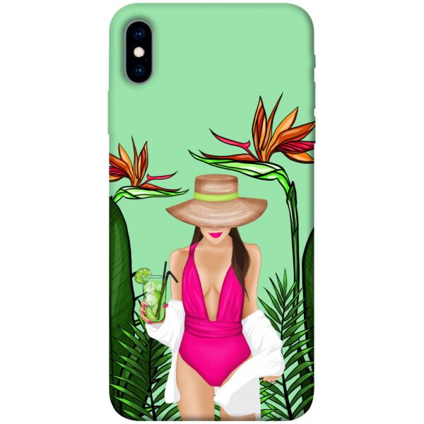 

Чехол itsPrint Tropical girl для Apple iPhone X (5.8")