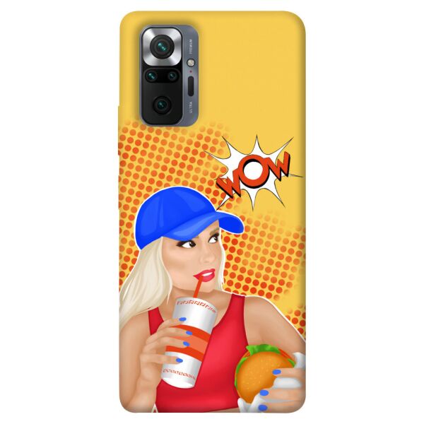 

Чехол itsPrint Wow burger для Xiaomi Redmi Note 10 Pro