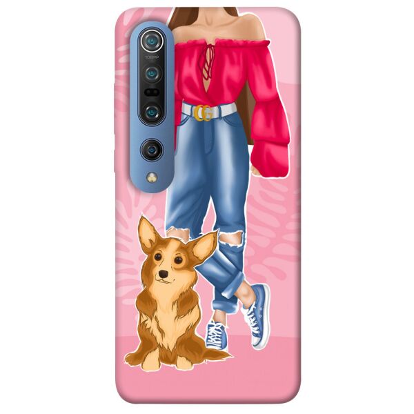 

Чехол itsPrint Girl and corgi для Xiaomi Mi 10 / Mi 10 Pro
