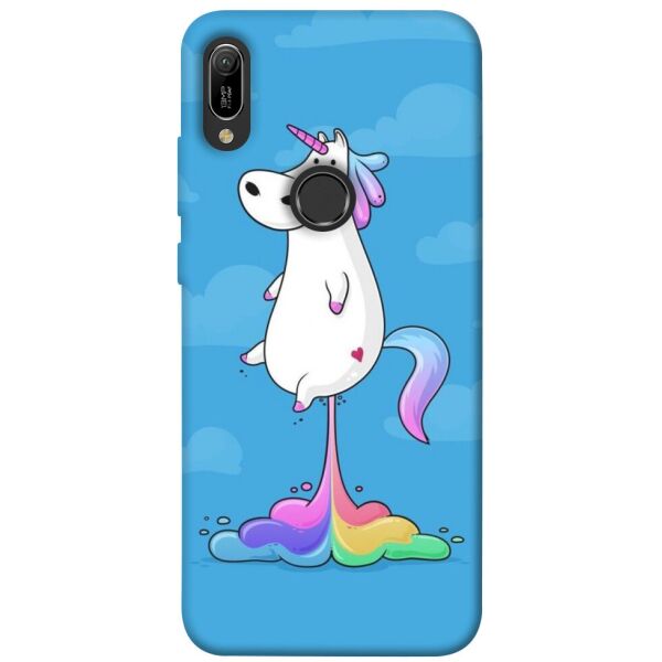 

Чехол itsPrint Единорог с радугой 2 для Huawei Y6 (2019)