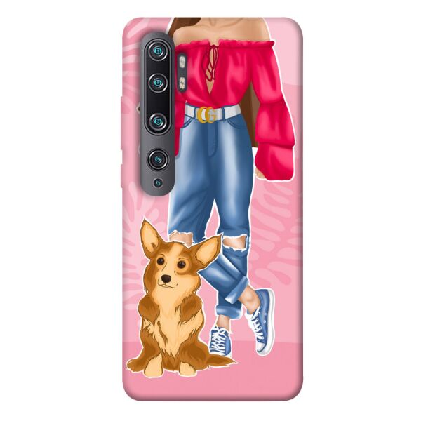 

Чехол itsPrint Girl and corgi для Xiaomi Mi Note 10 / Note 10 Pro / Mi CC9 Pro