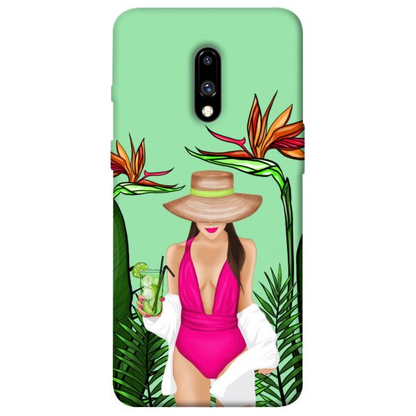 

Чехол itsPrint Tropical girl для OnePlus 7 Pro