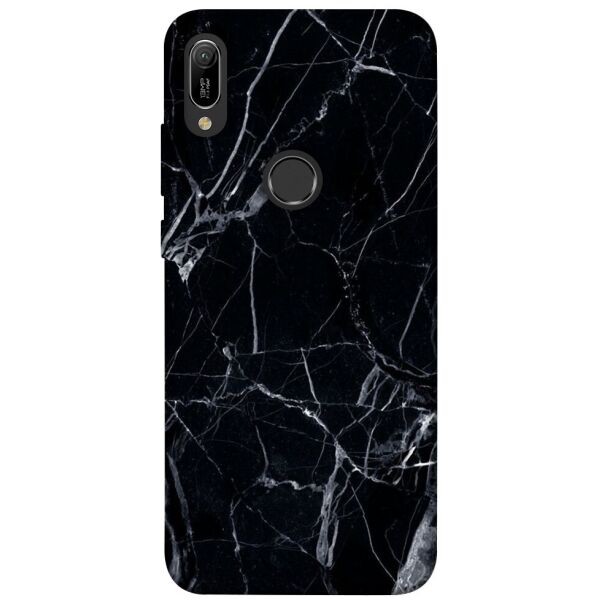 

Чехол itsPrint Черный мрамор 3 для Huawei Y6 (2019)
