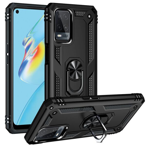 

Ударопрочный чехол Serge Ring for Magnet для Oppo A54 4G Черный