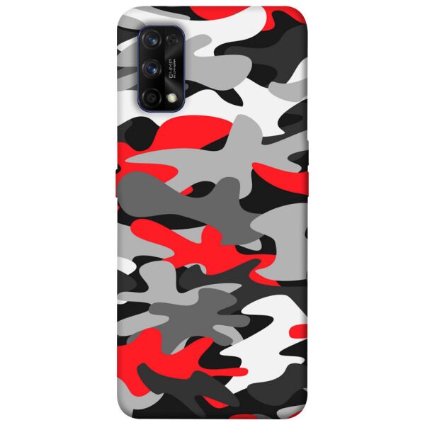 

Чехол itsPrint Красно-серый камуфляж для Realme 7 Pro