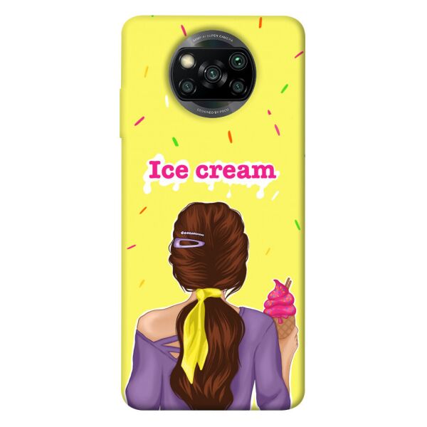 

Чехол itsPrint Ice cream girl для Xiaomi Poco X3 NFC