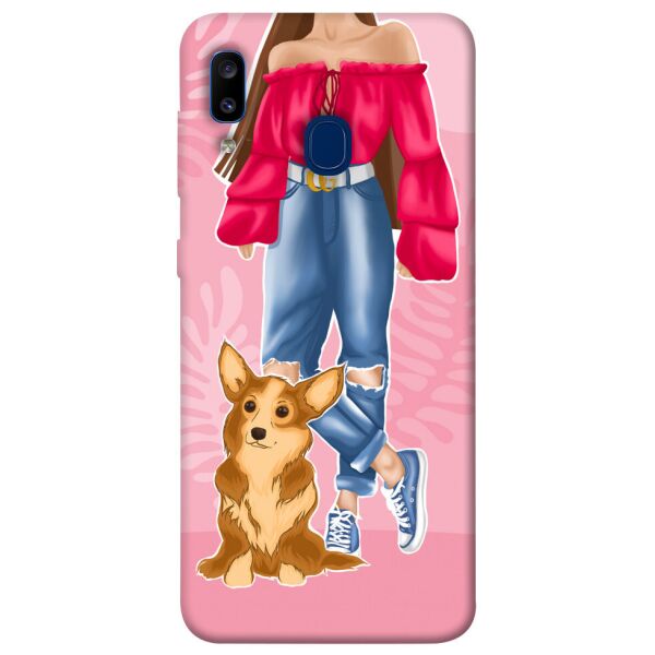 

Чехол itsPrint Girl and corgi для Samsung Galaxy A20 / A30