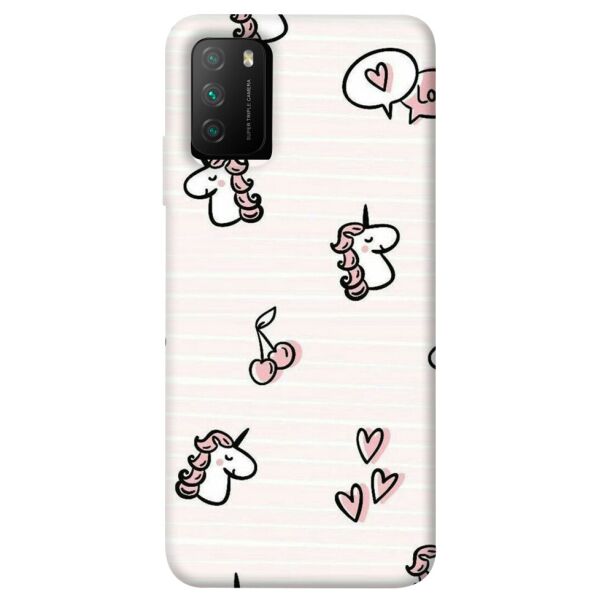 

Чехол itsPrint Паттерн единороги 4 для Xiaomi Poco M3