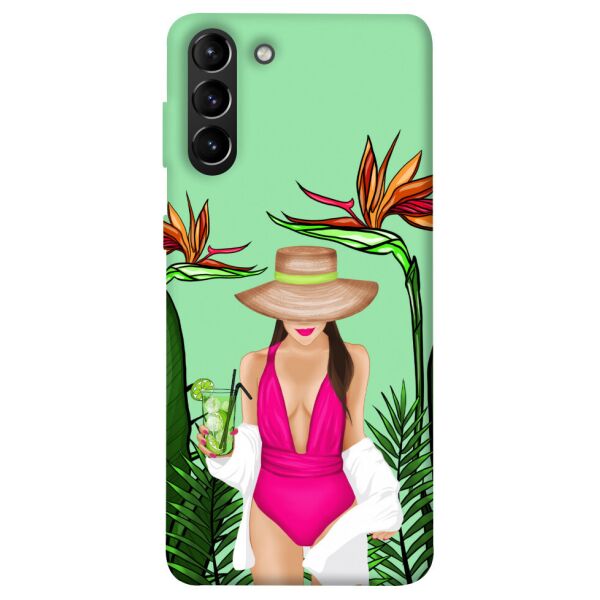 

Чехол itsPrint Tropical girl для Samsung Galaxy S21+