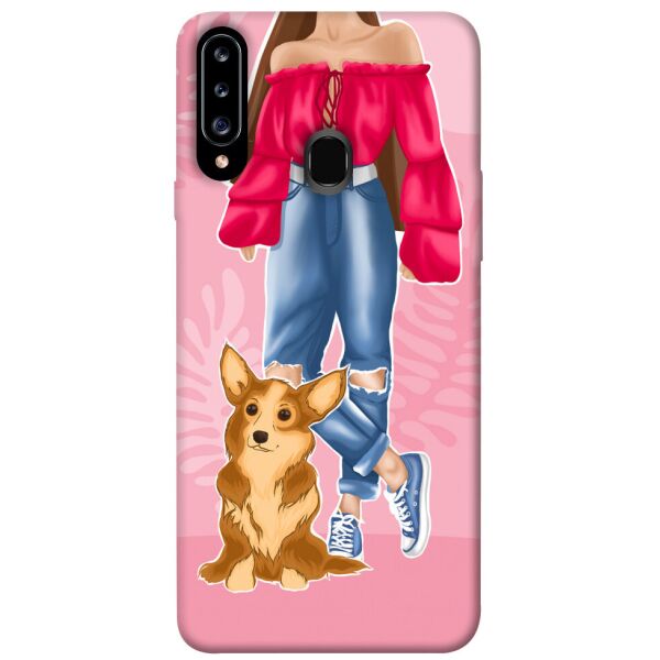 

Чехол itsPrint Girl and corgi для Samsung Galaxy A20s