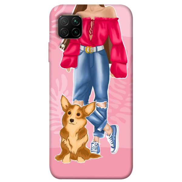 

Чехол itsPrint Girl and corgi для Huawei P40 Lite