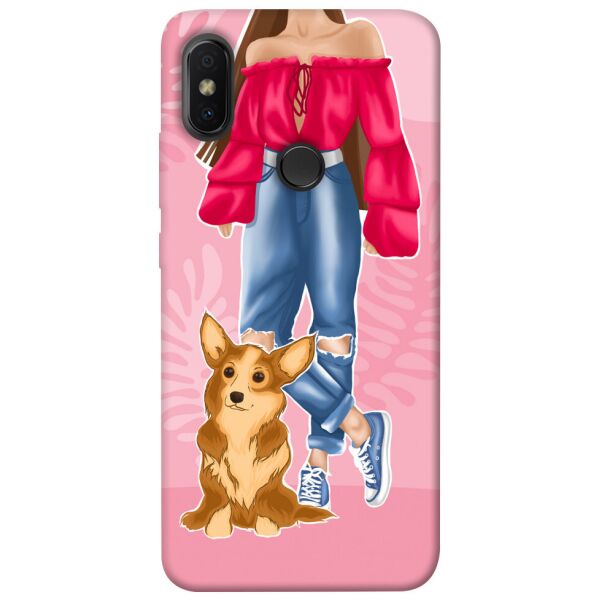 

Чехол itsPrint Girl and corgi для Xiaomi Redmi S2