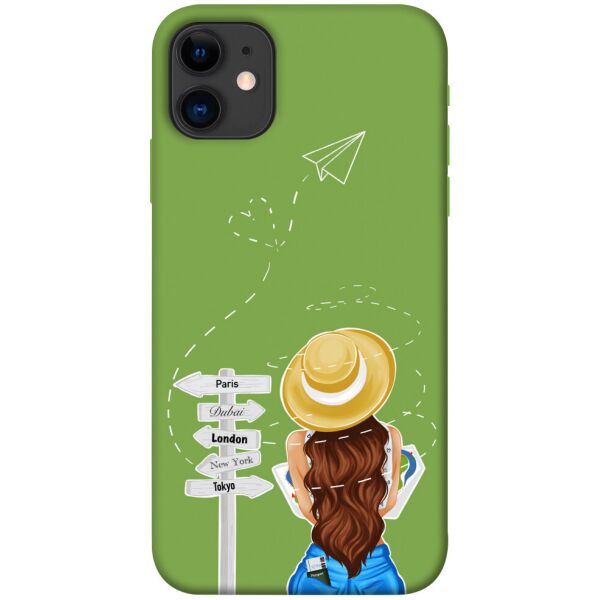 

Чехол itsPrint Travel girl для Apple iPhone 11 (6.1")