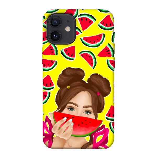 

Чехол itsPrint Watermelon girl для Apple iPhone 12 mini (5.4")