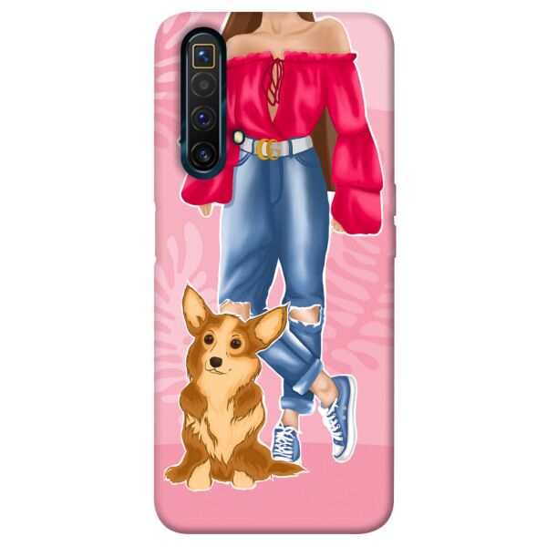 

Чехол itsPrint Girl and corgi для Realme X3 SuperZoom