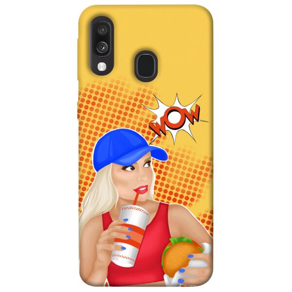

Чехол itsPrint Wow burger для Samsung Galaxy A40 (A405F)