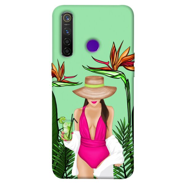 

Чехол itsPrint Tropical girl для Realme 5 Pro