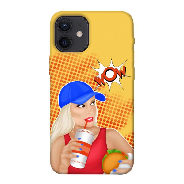 

Чехол itsPrint Wow burger для Apple iPhone 12 mini (5.4")