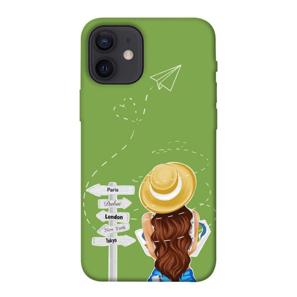 

Чехол itsPrint Travel girl для Apple iPhone 12 mini (5.4")