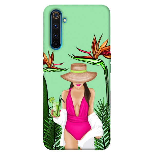 

Чехол itsPrint Tropical girl для Realme 6 Pro