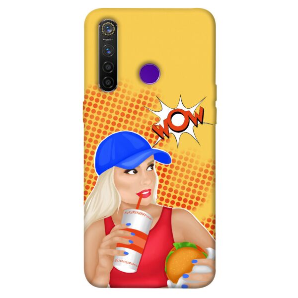 

Чехол itsPrint Wow burger для Realme 5 Pro